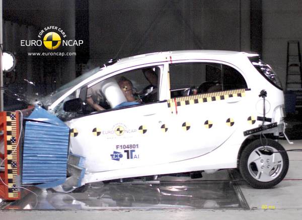 Mitsubishi i-MiEV NCAP краш тест