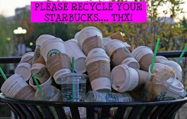 Starbucks чаши за рециклиране