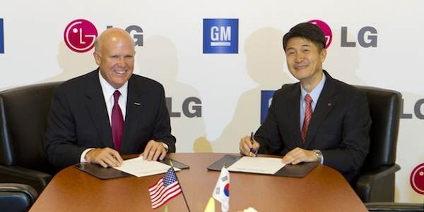 'Електромобилен' договор между GM и LG