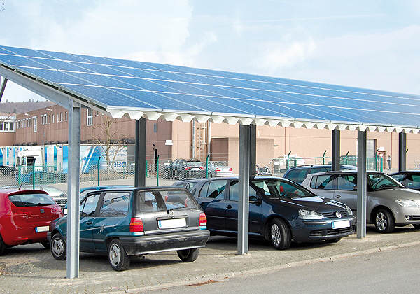 Германия стимулира изграждането на слънчеви навеси за коли