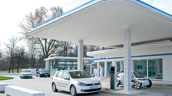 Станция за зареждане на електромобили от Volkswagen