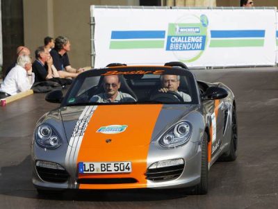 Електрическото Porsche Boxster E на Michelin Challenge Bibendum