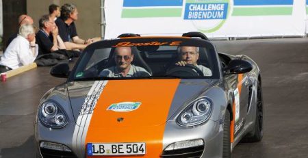 Електрическото Porsche Boxster E на Michelin Challenge Bibendum