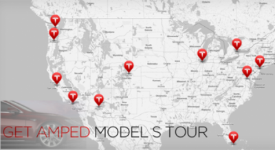 tesla motors get amped tour model s