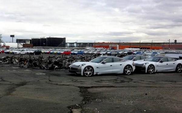 Fisker Karma postradaha ot buryata Sandy