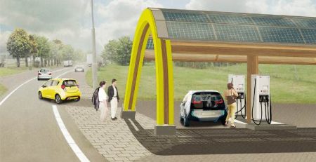 Fastned burza solarna zariadna stancia