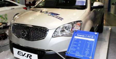 Novoto Korando C-EV R na Ssangyong e elektricheski SUV s uduljitel na probega