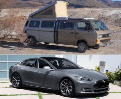 Стар кемпер на VW ще получи електрическо задвижване от Tesla Model S