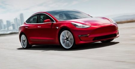 red_tesla_model_3