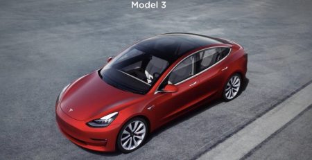 red-tesla-model-3