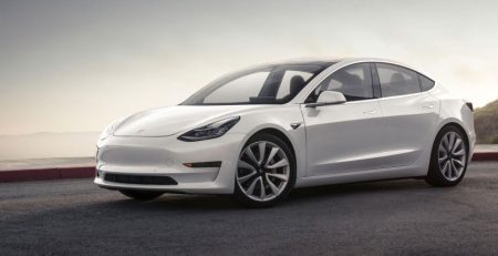 white-tesla-model-3