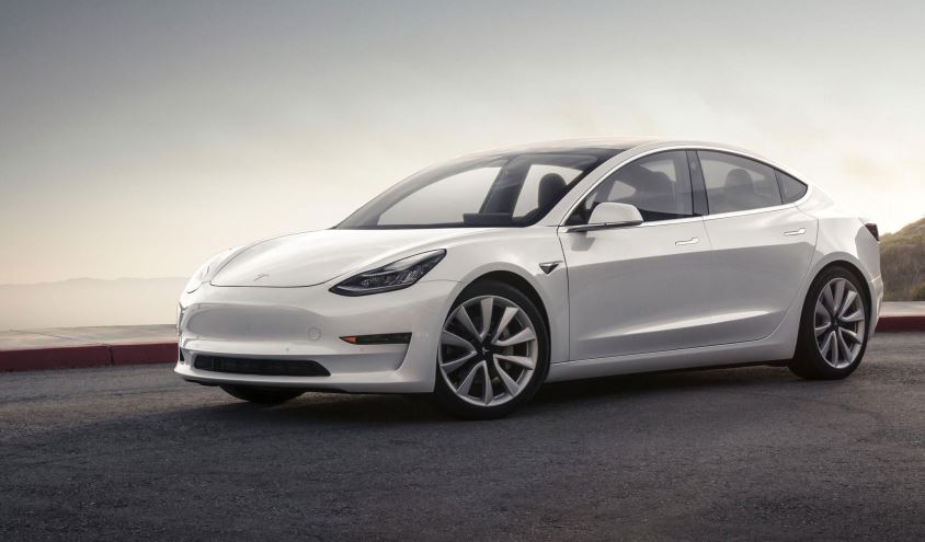 white-tesla-model-3